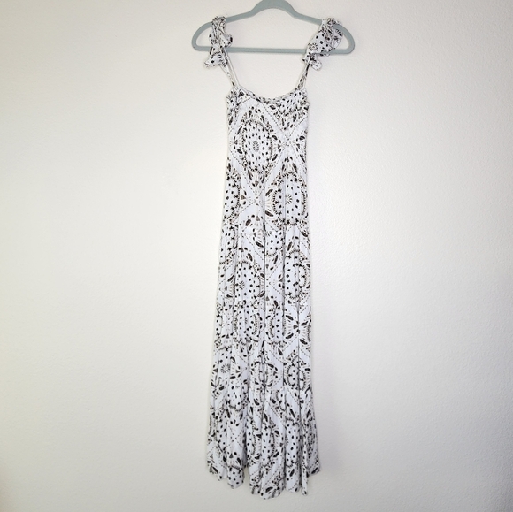 Jen's Pirate Booty Bandana Angel Print Slipper Maxi Dress XS - Picture 4 of 9